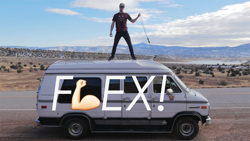 The Ultimate #vanlife workout flex