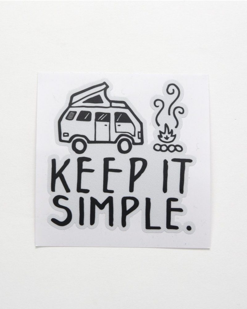 Keep It Simple Vanlife Sticker - By David Rollyn