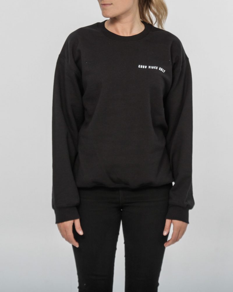 Good Vibes Only Crewneck - Classic Black - Out of the