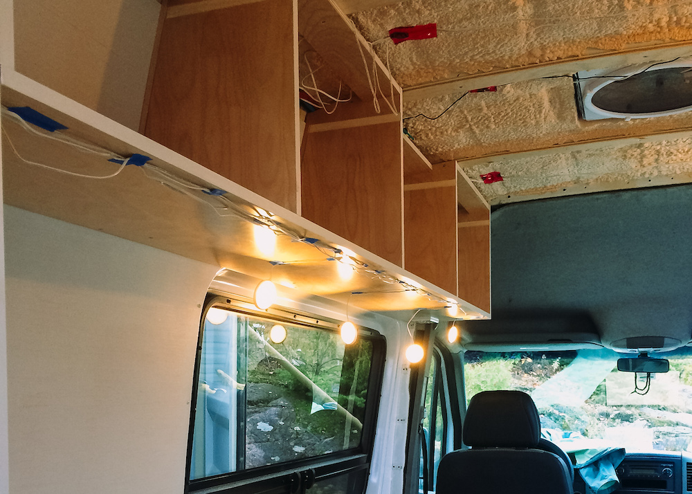 twinkle lights - vanlife climate control