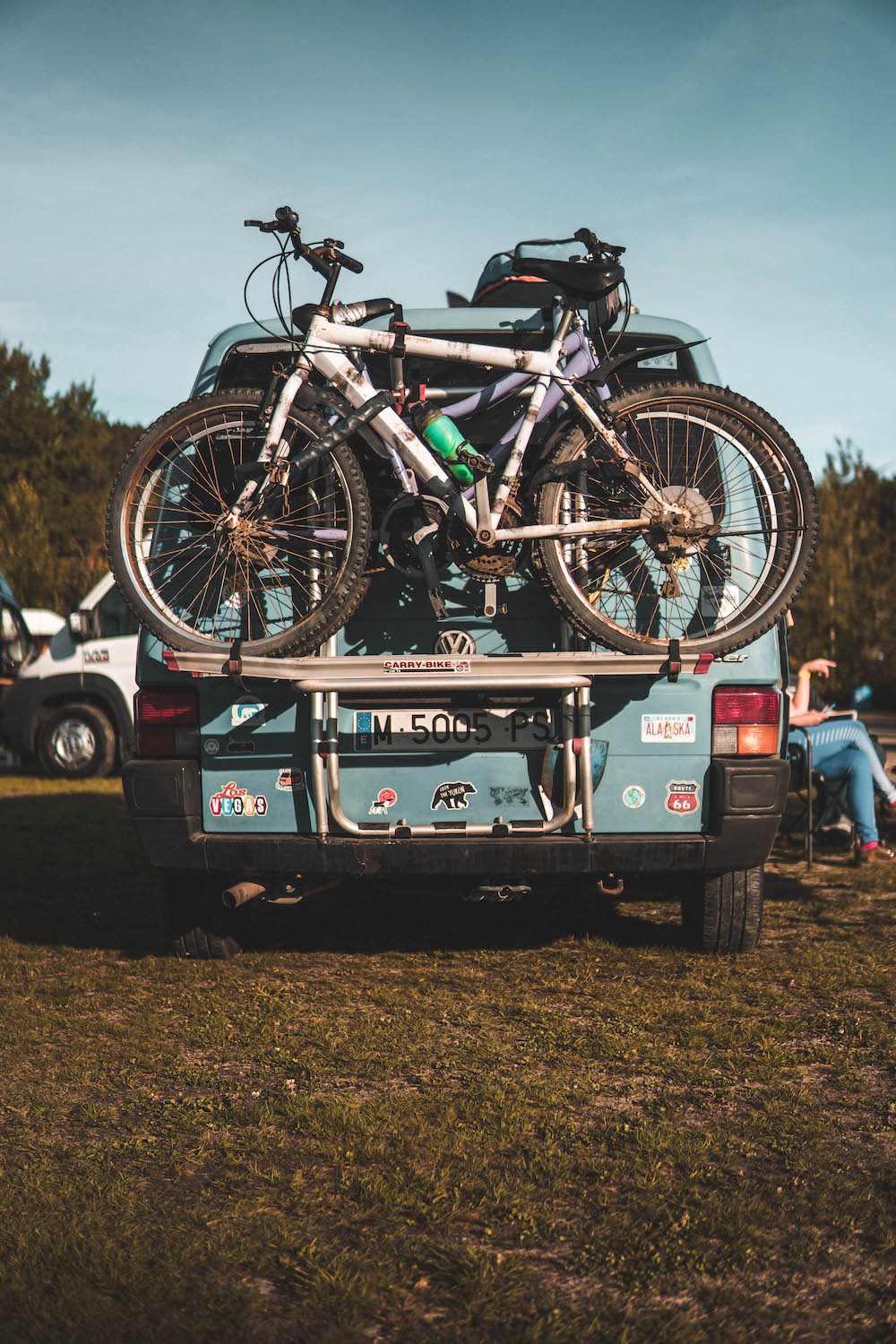 full bike rack on van - El Campo Van Festival