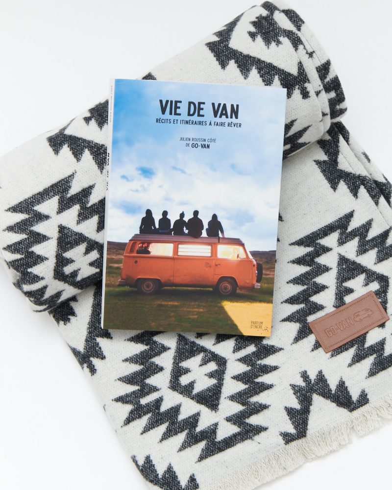 go-van blanket and book