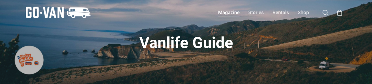 go-van's vanlife guide banner - resources for diy van build