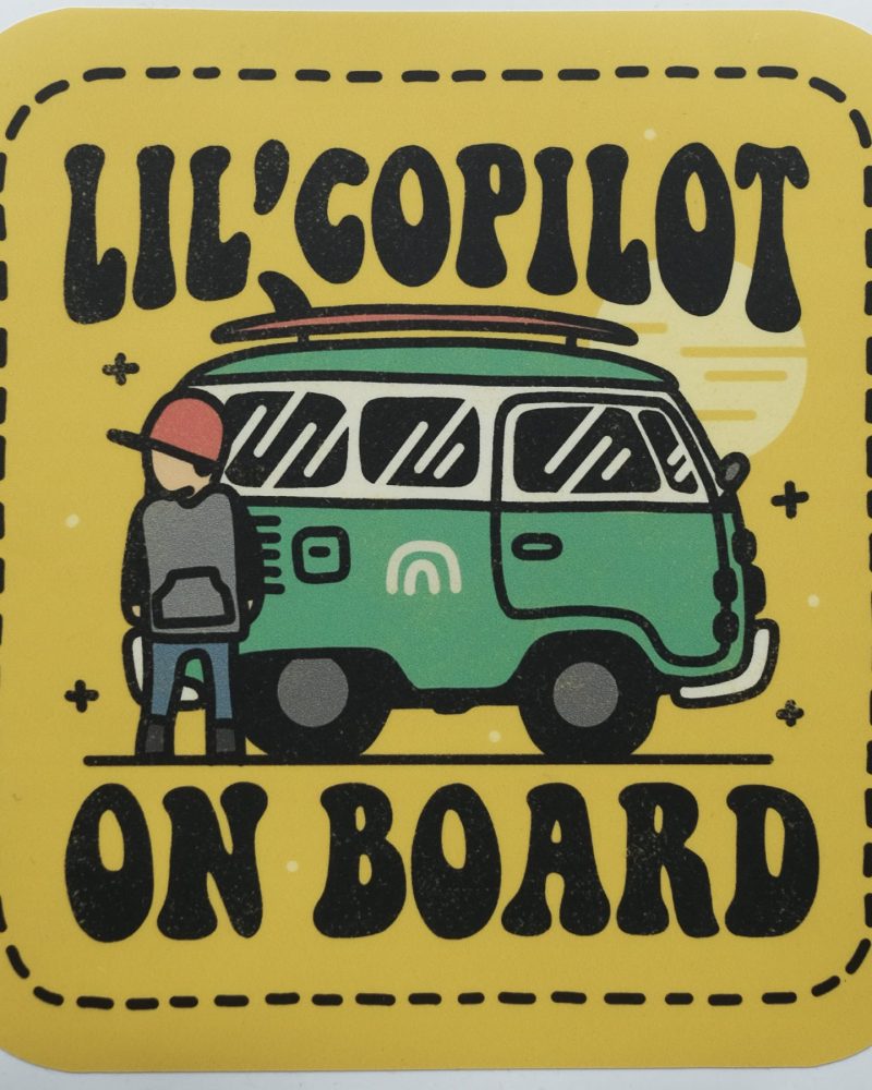 Lil' Copilot On Board sticker by Zooloo Design