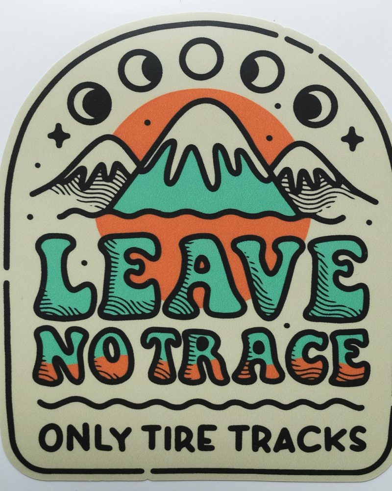 Leave No Trace Sticker - by Zooloo Design