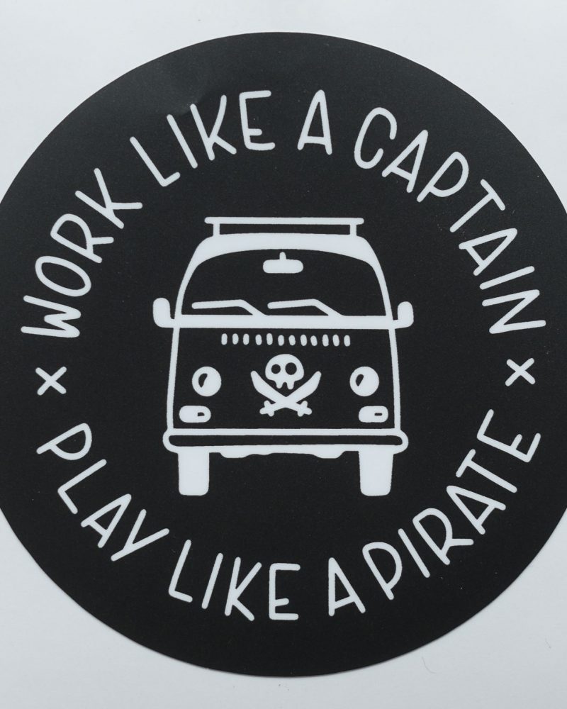 Work Like a Captain - Sticker by Zoolo Design