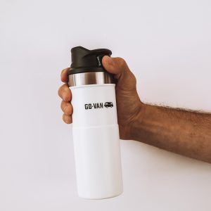 trigger action travel cup white