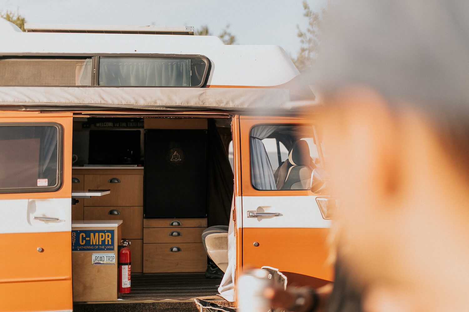 orange van interior - save up for van