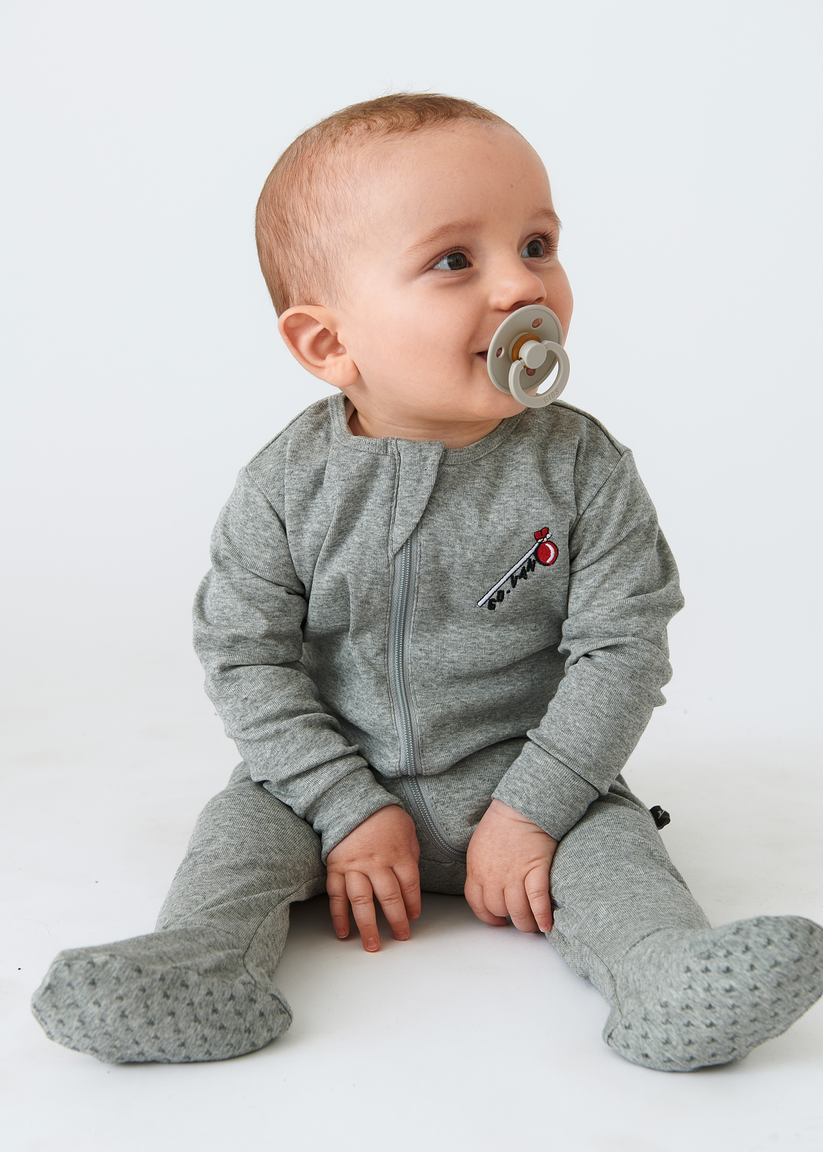 Petit Baluchon Baby Pyjama Grey